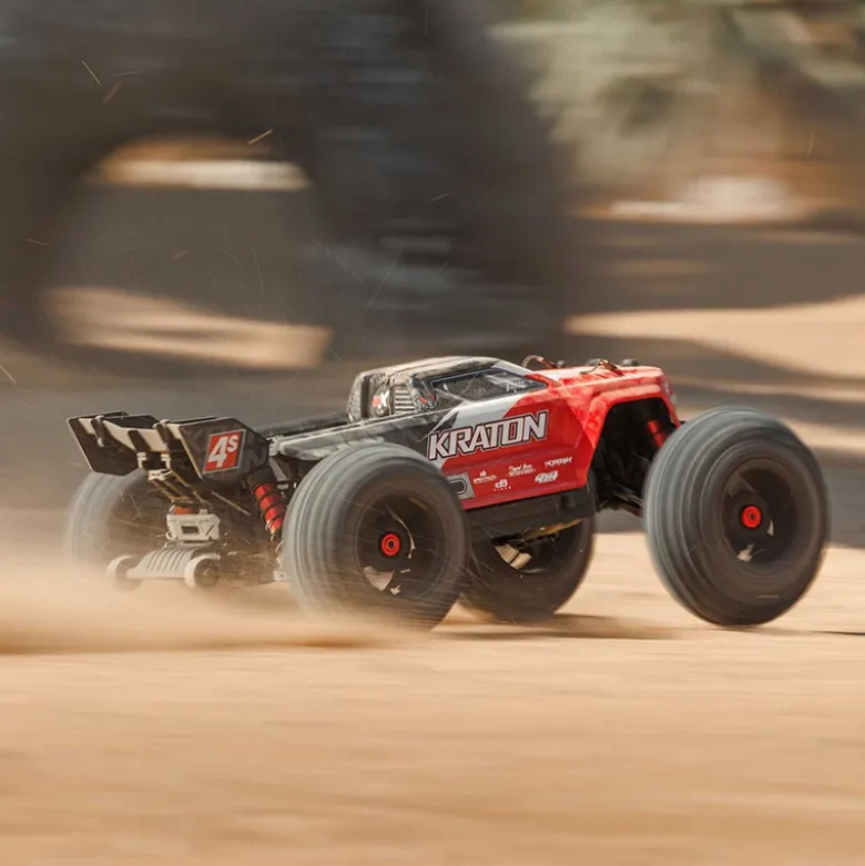 ARRMA ARA4408V2T3KRATON 4X4 4S V2 BLX Speed Monster Truck RTR, 1:10 Rot
