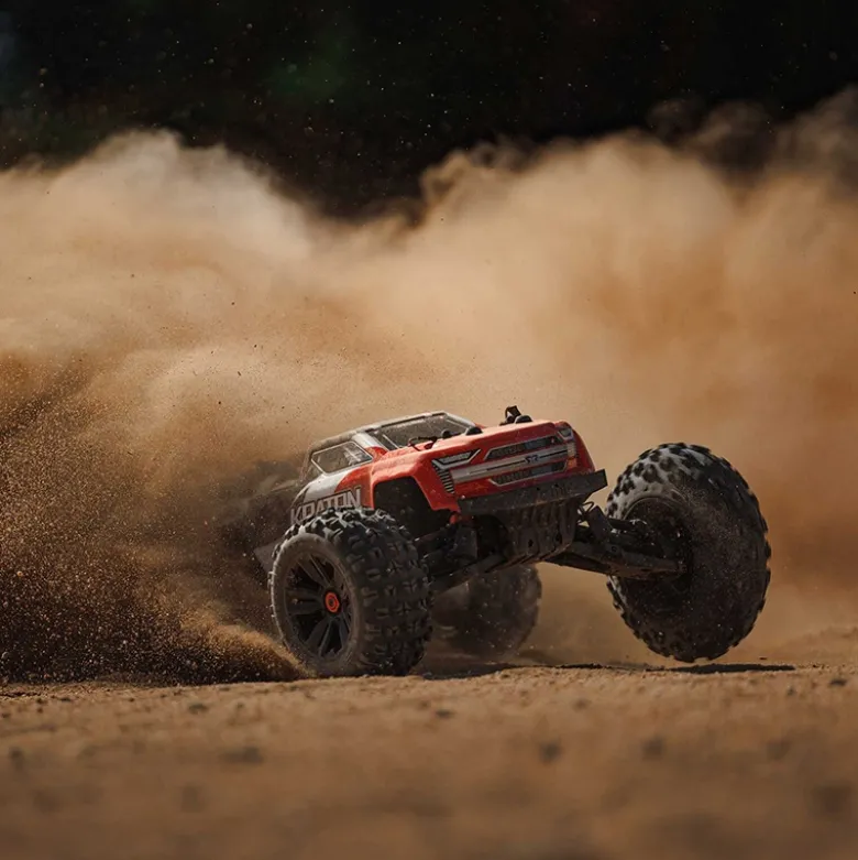 ARRMA ARA4408V2T3KRATON 4X4 4S V2 BLX Speed Monster Truck RTR, 1:10 Rot