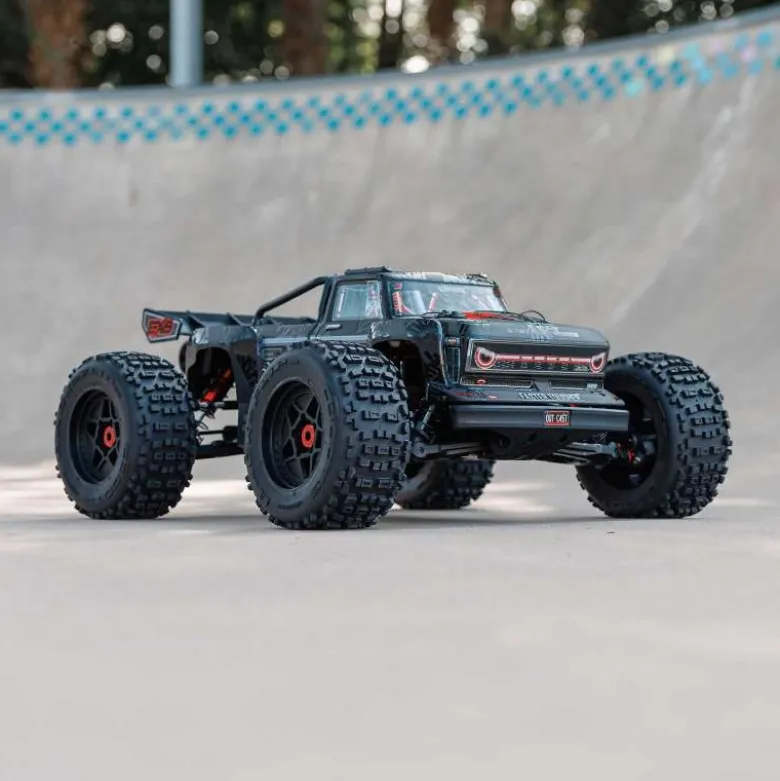 ARRMA ARA5810V2T1OUTCAST 4X4 8S BLX 1/5 EXB Brushless Stunt Truck RTR, Black
