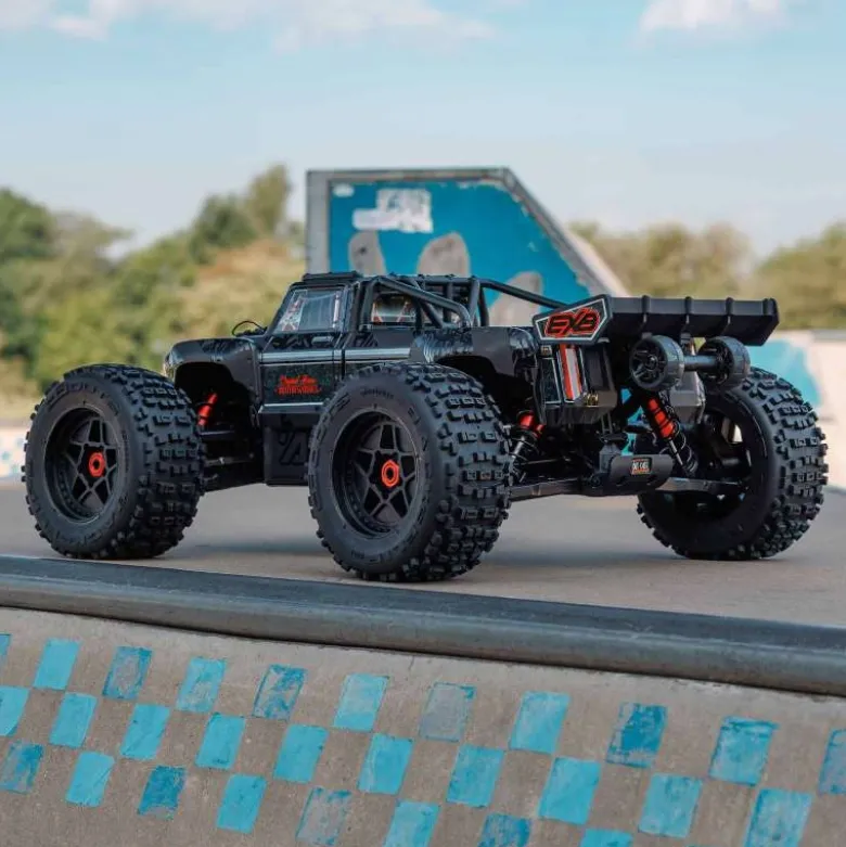 ARRMA ARA5810V2T1OUTCAST 4X4 8S BLX 1/5 EXB Brushless Stunt Truck RTR, Black