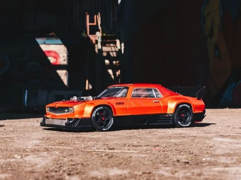 ARRMA ARA7617V2T2SET2FELONY 6S BLX Street Bash 1/7 RTR Muscle orange 6S Spar-Set inkl. 2x3S 5000mAh LiPo Akku, 6A Ladegerät & Ladekabel
