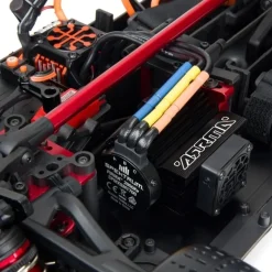 ARRMA ARA7617V2T2SET2FELONY 6S BLX Street Bash 1/7 RTR Muscle orange 6S Spar-Set inkl. 2x3S 5000mAh LiPo Akku, 6A Ladegerät & Ladekabel