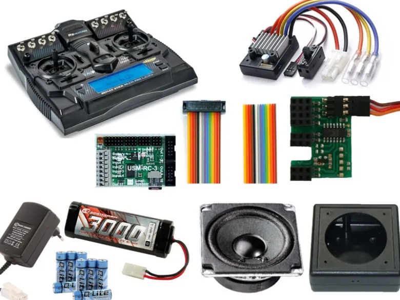 BEIER-Electronic SETLCDUSMBEIER Komplettset für Tamiya Trucks mit LCD & USM Soundmodul