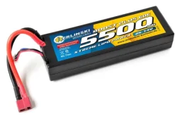 Berlinski by Corally C-49125-D-PLBOOST Lipo Akku 7,4V 60C 5500mAh 2S mit T-Stecker