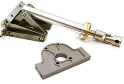 Berlinski Tuning C27800GUNAlu Kipp-Spindel-Mechanik mit Motohalter für 1/14 Truck