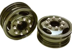 Berlinski Tuning C26922GUNCNC Alu T7 Front Felgen für Tamiya 1/14 Truck Sechskant waffenmetall