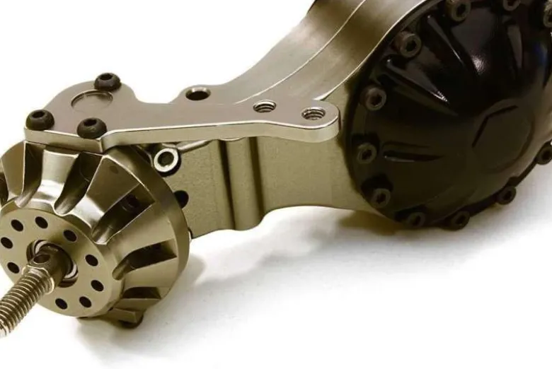Berlinski Tuning C26809GUN8x8 Alu Achsen Set sperrbar für 1/10 und 1/14 Fahrzeuge mit 2 Lenkachsen alle Achsen sperrbar über RC