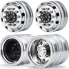 Berlinski Tuning C30974SILVERAluminium Felgen vorne + Dually Felgen hinten für 1:14 Truck