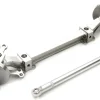 Berlinski Tuning C26759SILVERAluminium T4 Vorderachse komplett für 1:14 Truck, silber