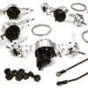 Berlinski Tuning C26809SILVER8x8 Alu Achsen Set sperrbar für 1/10 und 1/14 Fahrzeuge mit 2 Lenkachsen alle Achsen sperrbar über RC