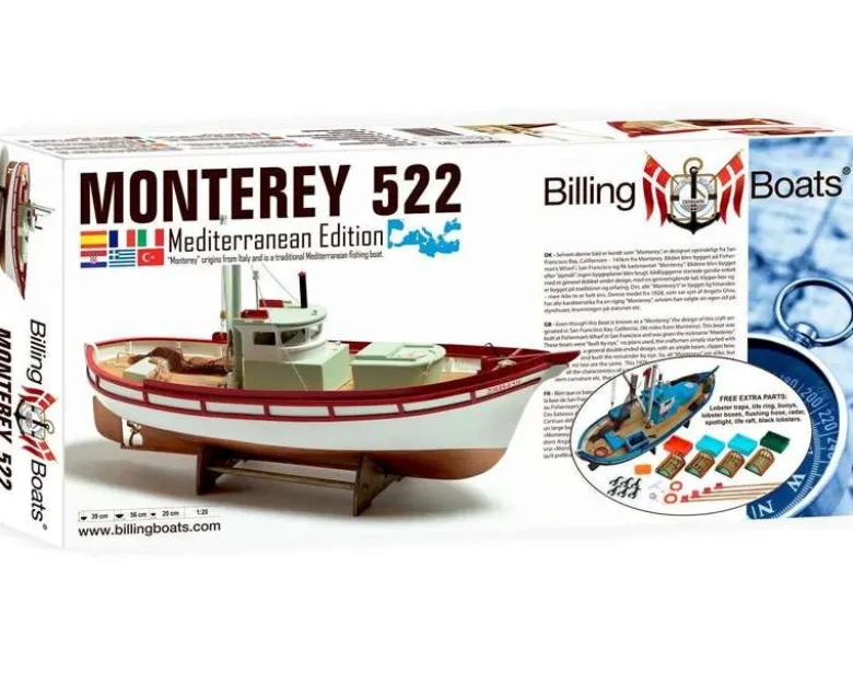Billing Boats BB0522Monterey Fischerboot 1:20 Baukasten