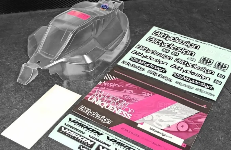 Bittydesign VIS-KYOMP10EVision Karosserie (klar) 1:8 Buggy für Kyosho MP10e