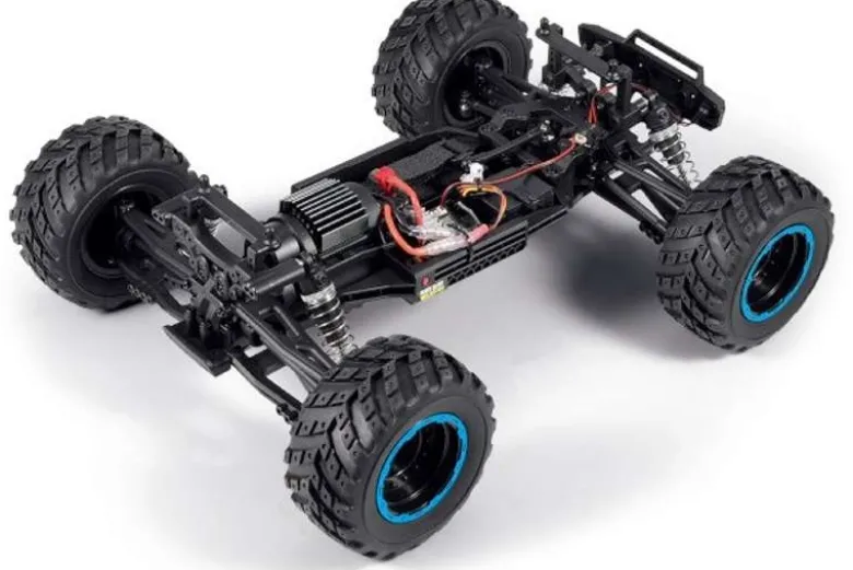 BlackZon 540111Smyter MT 4WD Monster Truck 1:12 2.4GHz RTR, blau