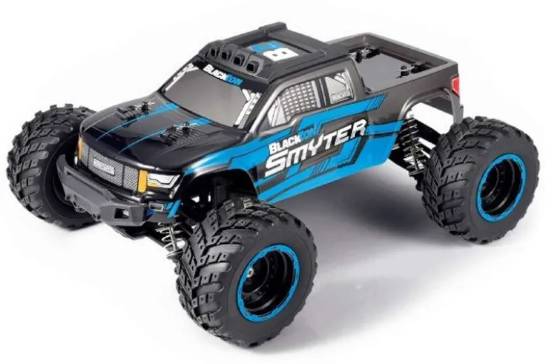 BlackZon 540111Smyter MT 4WD Monster Truck 1:12 2.4GHz RTR, blau