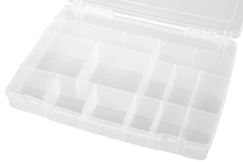 B-tec BT-010-00006Kleinteile Box - 318x240x46mm - 14 Fächer