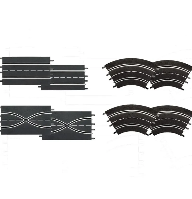 Carrera 26953Ausbauset (2 Geraden, 2 Spurwechsel, 4 Kurven 1/60°)