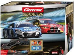 Carrera 20023633Digital 124 Startpackung DTM Full Speed - 9,3m Streckenlänge Wireless, Audi R8 LMS GT3 evo II, BMW M4 GT3