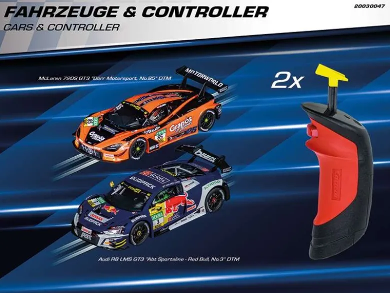 Carrera 20030047Digital 132 Startpackung Victory Circuit 7,3m Streckenlänge Wireless 2.0, McLaren 720S GT3, Audi R8 LMS GT3