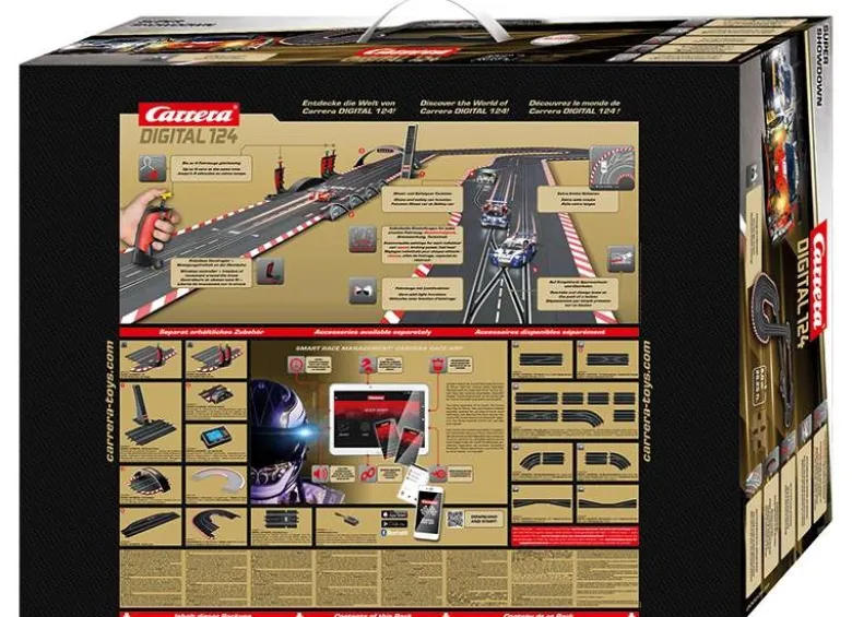 Carrera 20023639Digital 124 Startpackung Super Showdown - 8m Streckenlänge mit Audi R8 LMS GT3 evo II und Ferrari 296 GT3