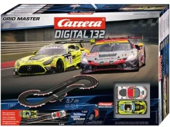 Carrera 20030050Digital 132 Startpackung Grid Master - 5,7m - Wireless 2.0 mit Ferrari 296 GT3 und Mercedes-AMG GT3 Evo