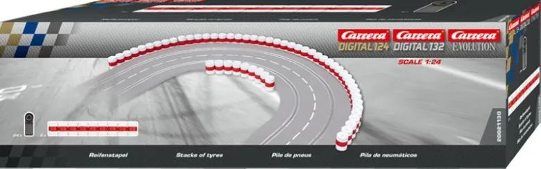 Carrera 21130Fahrbahnbegrenzung Reifenstapel 1:32