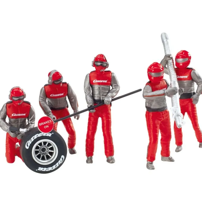 Carrera 21131Figurensatz Mechaniker, Carrera Crew in Rot