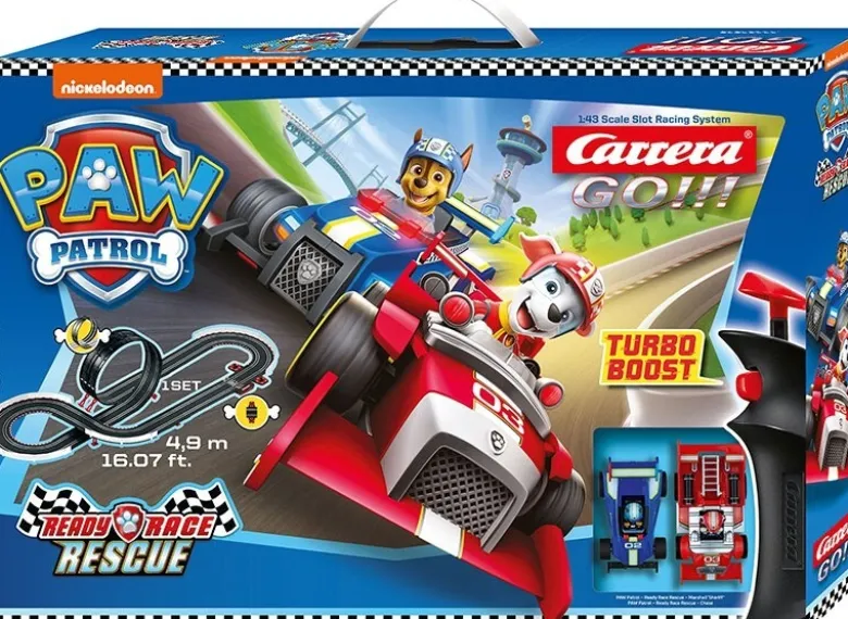 Carrera 62535GO!!! Startpackung PAW Patrol - Ready Race Rescue 4,9m Streckenlänge mit Looping und Rundenzähler