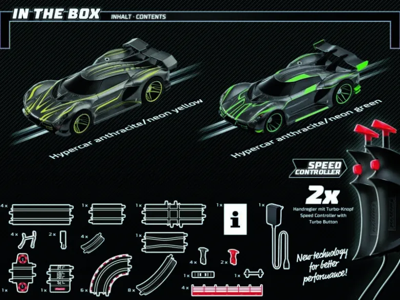 Carrera 62602GO!!! Tuning Zone - Startpackung mit 5,3m Streckenlänge inkl. 2 Hypercars mit Ground Light Effect