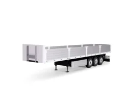 Carson 5009077403-Achs Baustoff Auflieger Bausatz, 1:14 Neuheit 2025