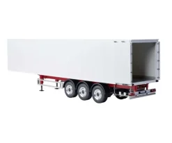 Carson 5009077923-Achs Kofferauflieger Ver.III 1:14 Bausatz, weiß