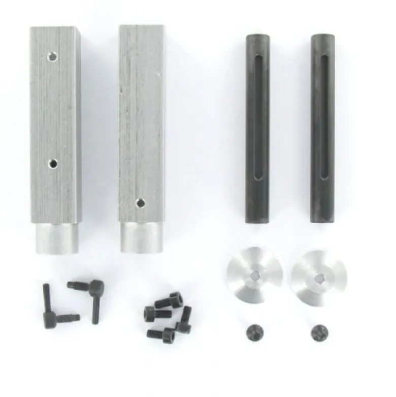 Carson 500907375Aluminium Aufliegerstützen-Set 1/14 (73mm)