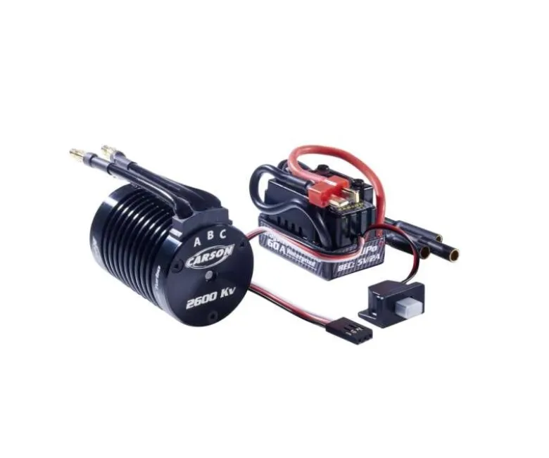 Carson 500906311Brushless Combo 1:10 Dragster Turbo 2.0 2600KV Tamiya Eurocup zugelassen