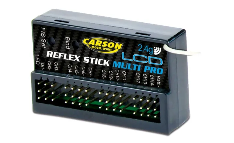 Carson 500501544Empfänger Reflex Stick Multi Pro LCD 2.4G