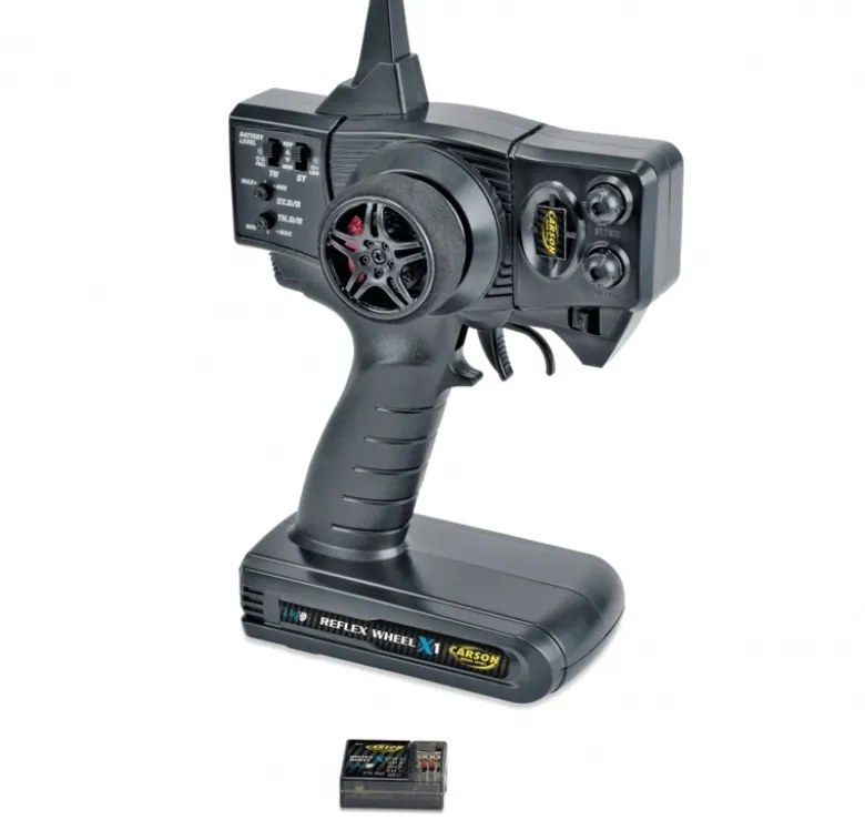 Carson 500500148FS Reflex X1 2-Kanal Fernsteuerung 2.4Ghz Set Komplettset mit Empfänger
