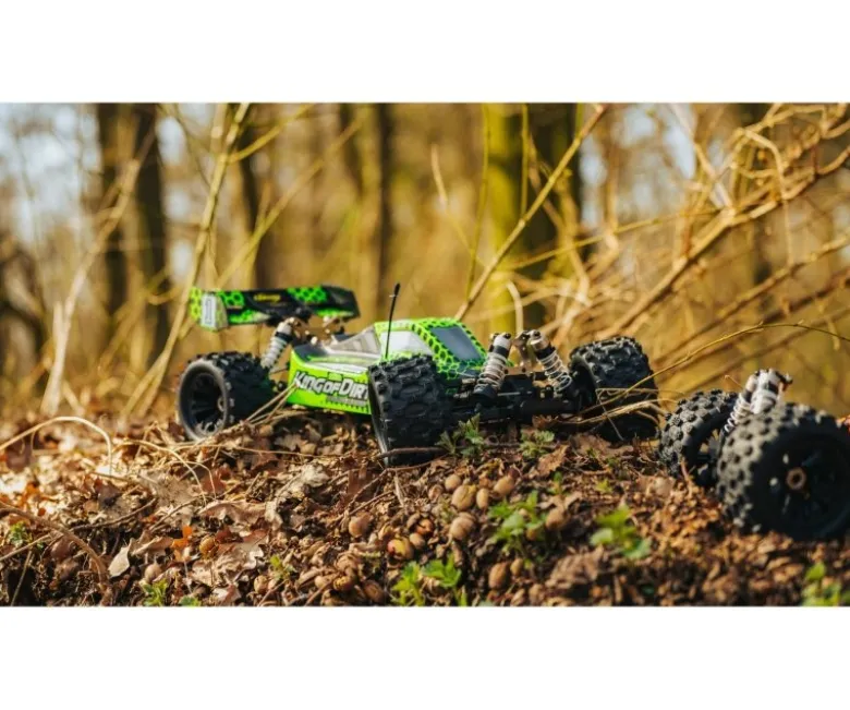 Carson 500409095King of Dirt 2.0 4S Brushless Buggy 100% RTR grün bis zu 75km/h Inklusive Lipo Akkus/Ladegerät