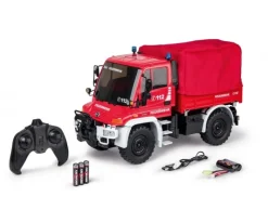 Carson 500907721MB Unimog U300 Feuerwehr-Look 1:12, 2.4GHz 100% RTR