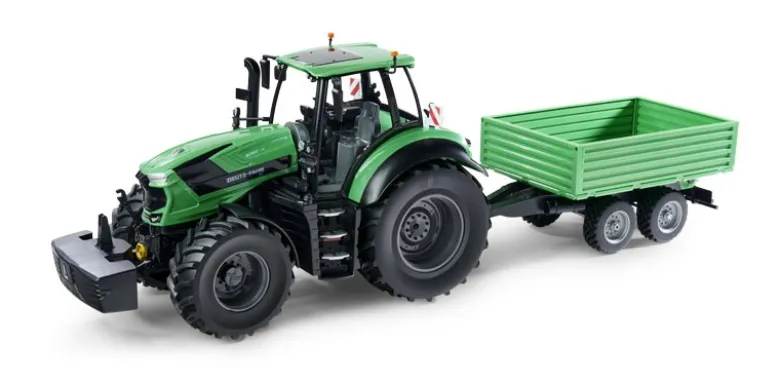Carson 500907705RC Traktor Deutz-Fahr 82280 TTV 1:16 mit Anhänger 100% RTR