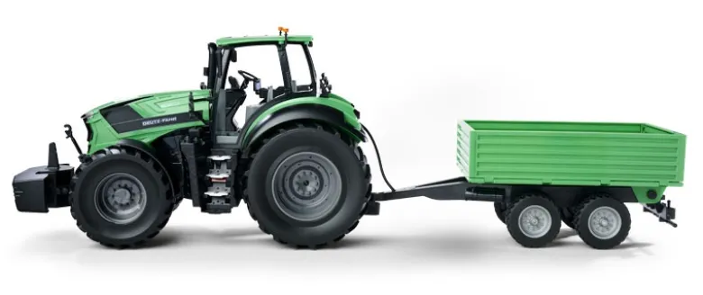 Carson 500907705RC Traktor Deutz-Fahr 82280 TTV 1:16 mit Anhänger 100% RTR