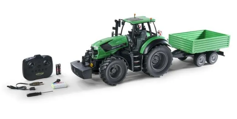 Carson 500907705RC Traktor Deutz-Fahr 82280 TTV 1:16 mit Anhänger 100% RTR
