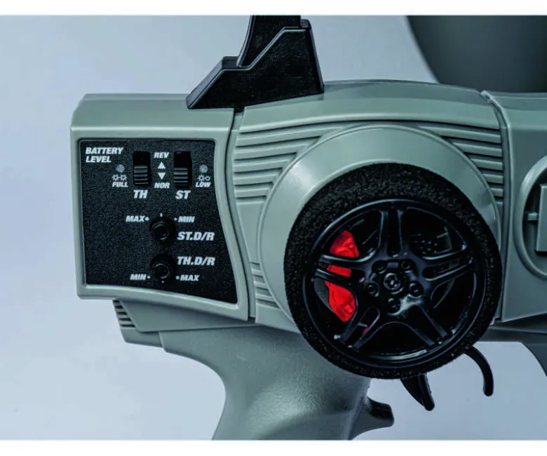 Carson 500500105Reflex Wheel X1 2-CH Fernsteuerung 2.GHz, grau mit Empfänger