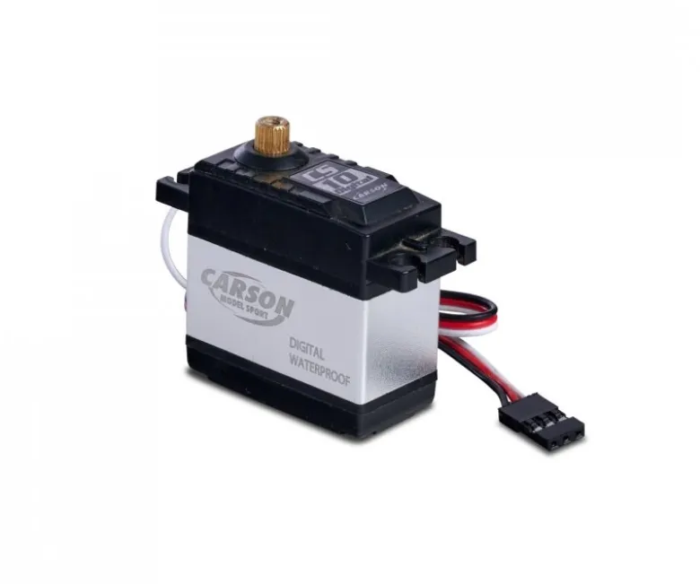 Carson 500502051Servo CS-10 Digital Standard JR/MG/WP, 0,17s 4,8-6V Wasserfest