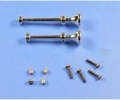 Carson 5009070961:14 Truckfanfaren-Set lang/kurz vernickelt