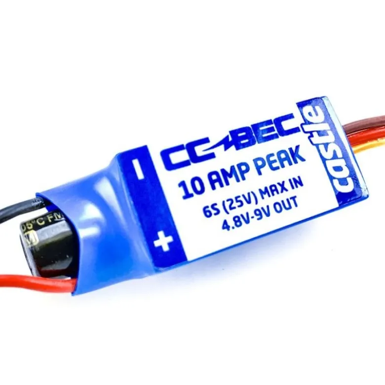 Castle Creations 010-0004-00CC BEC 10A - Spannung bis 25V - 6S, Ausgang 4,8V - 9,0V