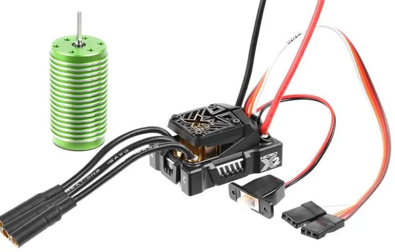 Castle Creations 010-0169-02MAMBA MICRO X2, 16.8V, WP Regler mit 0808-5300KV Motor Combo passend für 1:18 Fahrzeuge