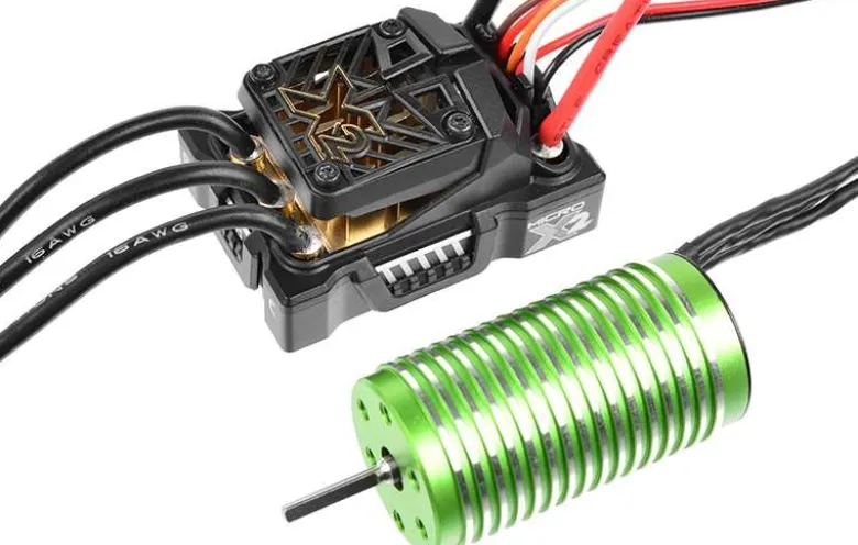 Castle Creations 010-0169-01MAMBA MICRO X2, 16.8V, WP Regler mit 0808-4100KV Motor Combo passend für 1:18 Fahrzeuge