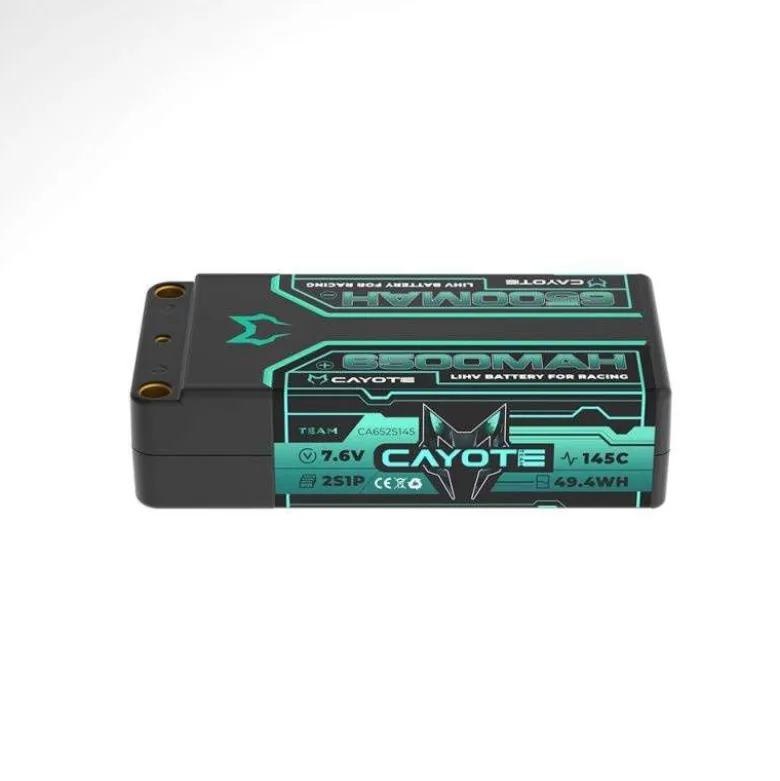 Cayote CA652S145Racing LiPo Akku 145C, 6500mAh, 7.6V 2S, 49.4Wh Shorty