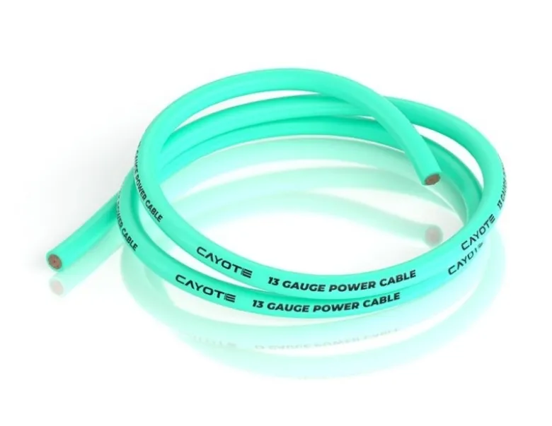 Cayote CYECW0613AWG Kabel mit dünner Wandstärke 3.5mm 1m Aurora grün passend für CREST RS60/RS80/RS120/X Evo