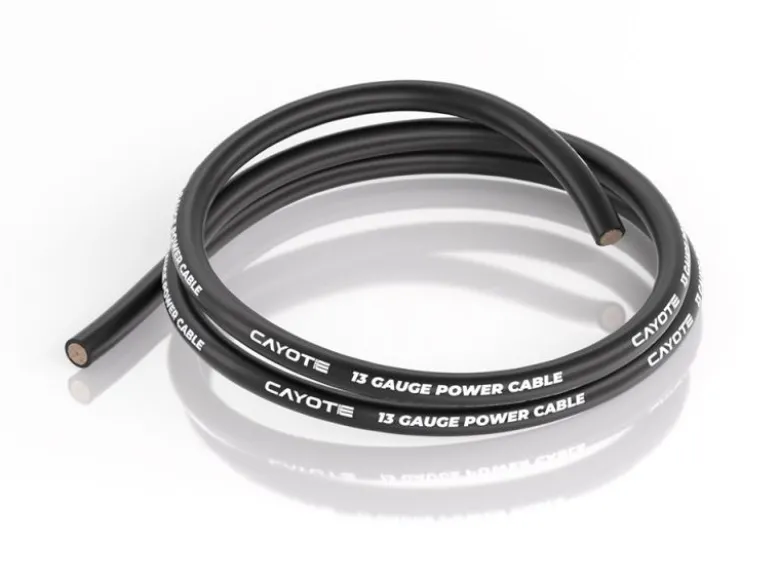 Cayote CYECW0413AWG Kabel mit dünner Wandstärke 3.5mm 1m schwarz passend für CREST RS60/RS80/RS120/X Evo