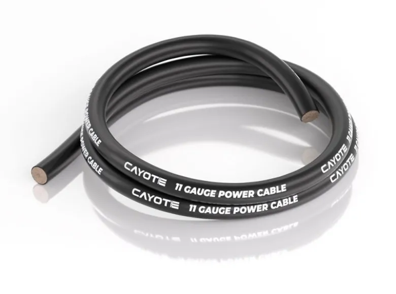 Cayote CYECW0511AWG Kabel mit dünner Wandstärke 4.5mm 1m schwarz passend für CREST 8 & Evo