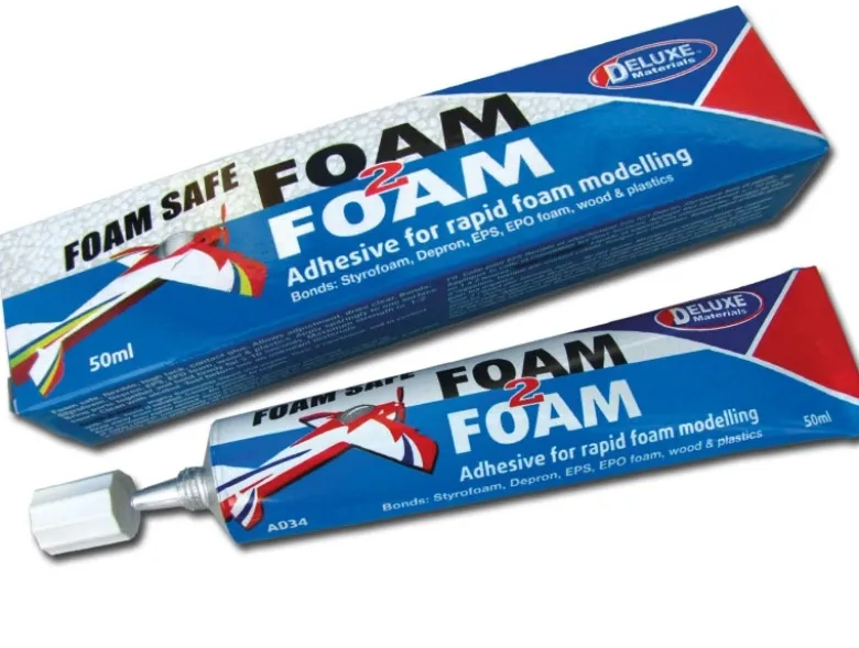 Deluxe Materials 44034Foam2Foam 50ml - Kleber für Styropor, EPO, Holz, Plastik